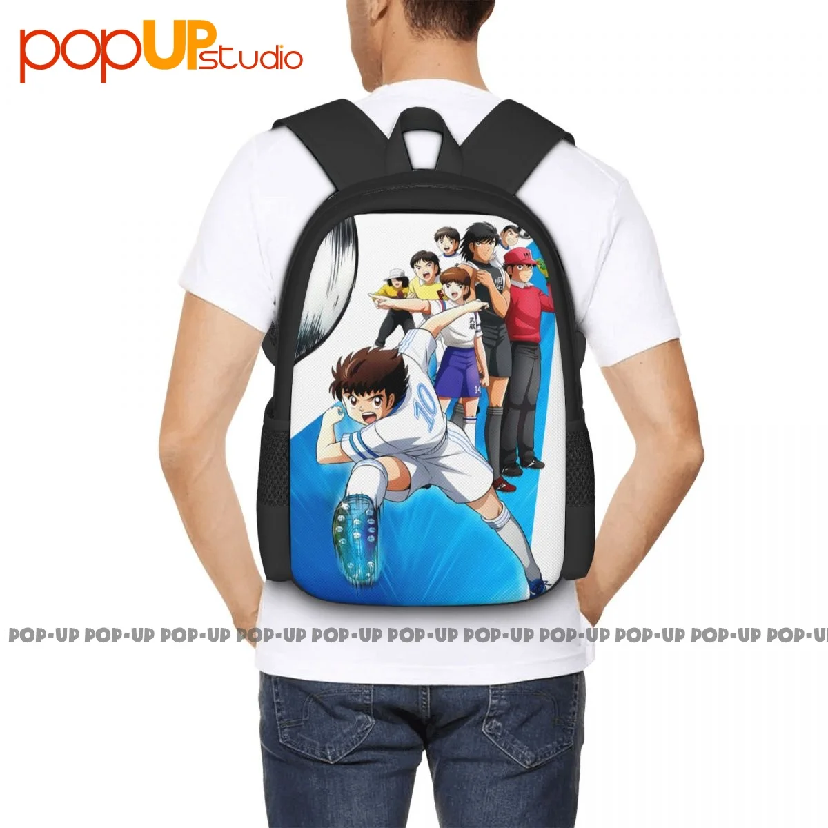 Holly E Benji Captain Tsubasa Cartone Calcio Backpack Large Capacity Cute Schoolbag Eco Friendly Multi-function