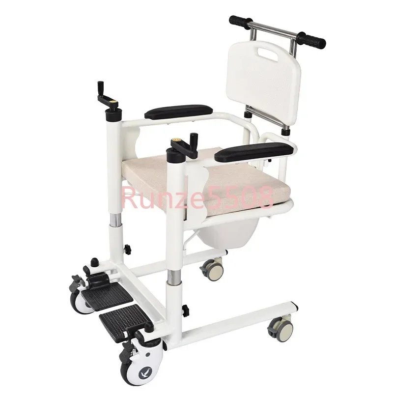 

New Hospital Patient Lift Transfer Chair for The Disabled To Transfer To The Toilet The Hand-operated Elderly Shower Chair