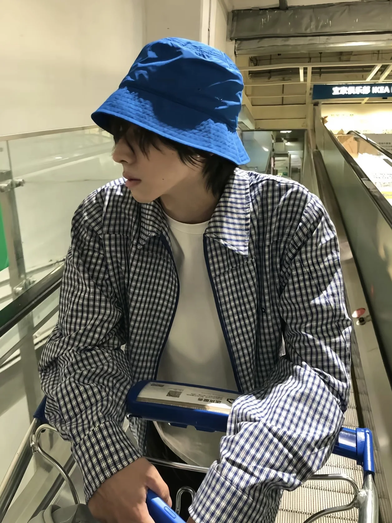 

Повседневное спортивное пальто American Sle, осеннее свободное дизайнерское пальто с воротником в клетку для пары, свободный крой, дышащее длинное волокно из полиэстера