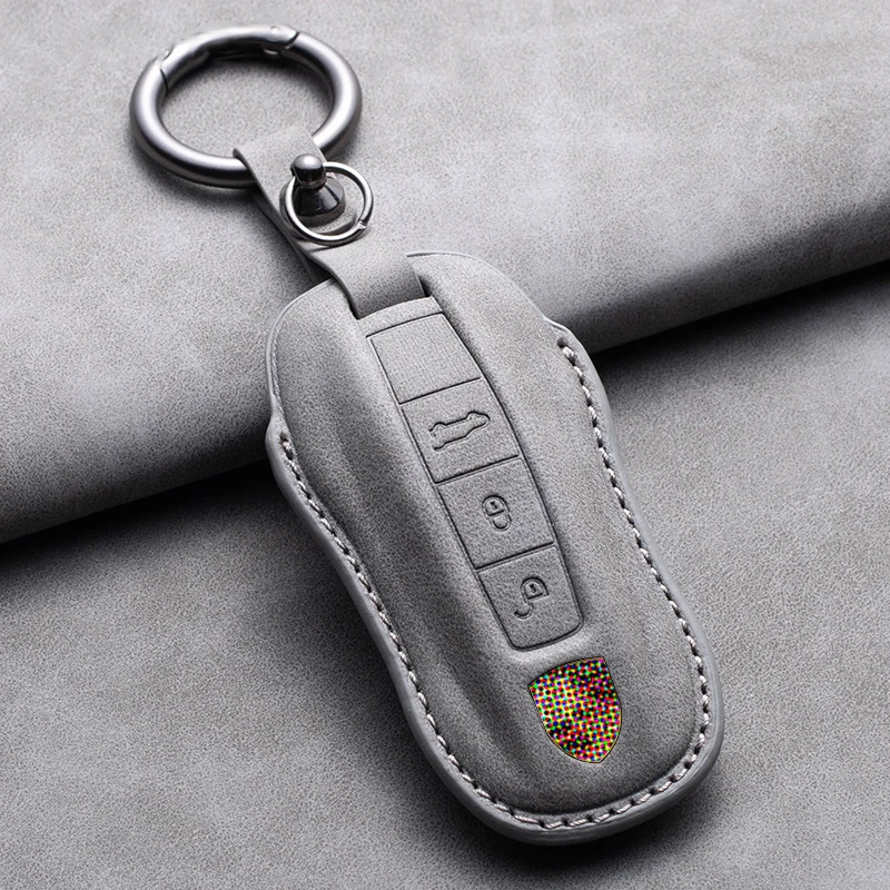 Car Remote Key Cover Case Shell For Porsche Panamera Cayenne 971 911 9YA Macan Boxster 3 Buttons Keychain Protection Accessories