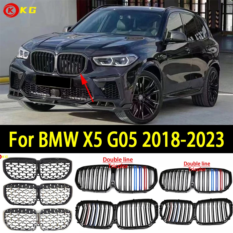 

Передняя решетка бампера автомобиля подходит для BMW G05 X5 2018-2023 30d 40i 40d 45e M50i M50d M модельные решетки автомобильные аксессуары