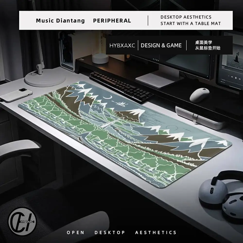 Mountain Mouse Pad Cute HD Desk Pad Extended Gaming Keyboard Mats Large 90x40cm XXL Gamer Mousepad