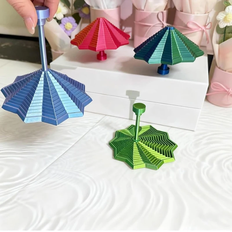 3D Printed Expanded Sensory Fidget Star,Expandable 4.33Inch Fractal Fidget Toys Octagonal With Detachable Handle