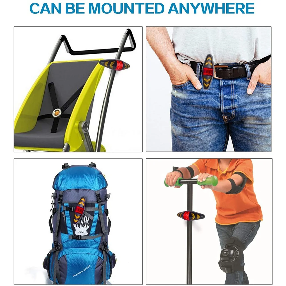 MDAQZ Bike Tail Light with Turn Signals, USB Rechargeable Ultra Bright LED Safety Warning Bike Brake Rear Lights for Bike