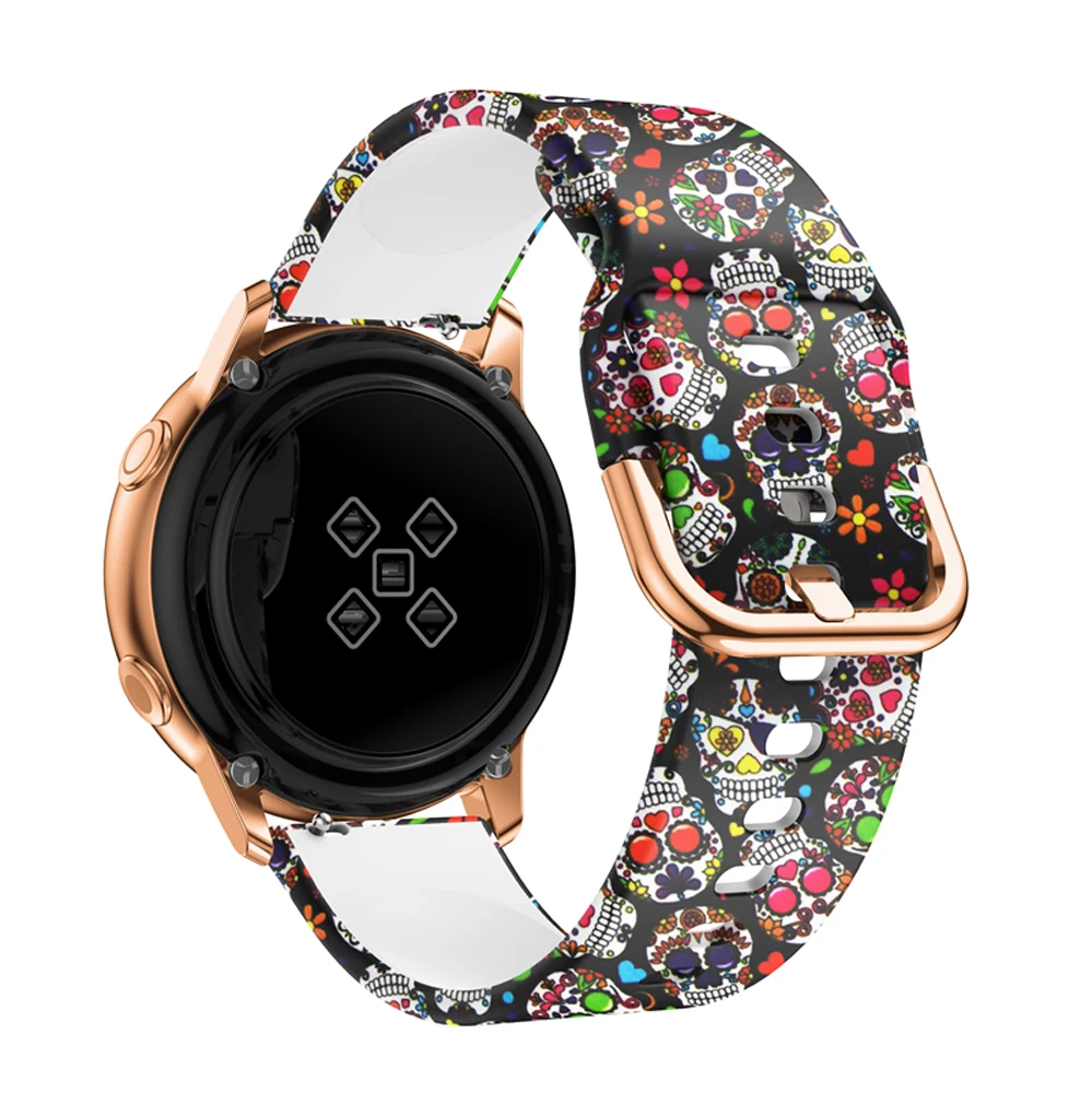 Correa de repuesto impresa para Xiaomi Watch S1 Pro Active/Mi Watch S2, pulsera de silicona para mujer, 22mm, 20mm, 46mm, 42mm