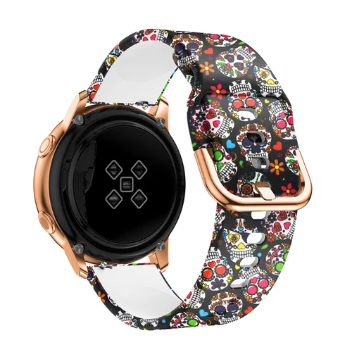 Imagen 2 del producto Correa impresa de repuesto de 22mm y 20mm para Xiaomi Watch S1 Pro Active/Mi Watch S2 46mm 42mm pulsera de Color pulsera de silicona para mujer