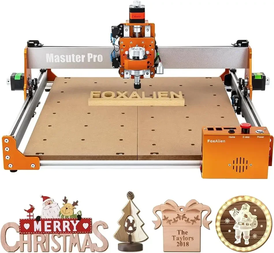 Masuter Pro CNC Router Machine, Upgraded 3-Axis Engraving All-Metal Milling Machine for Wood Acrylic