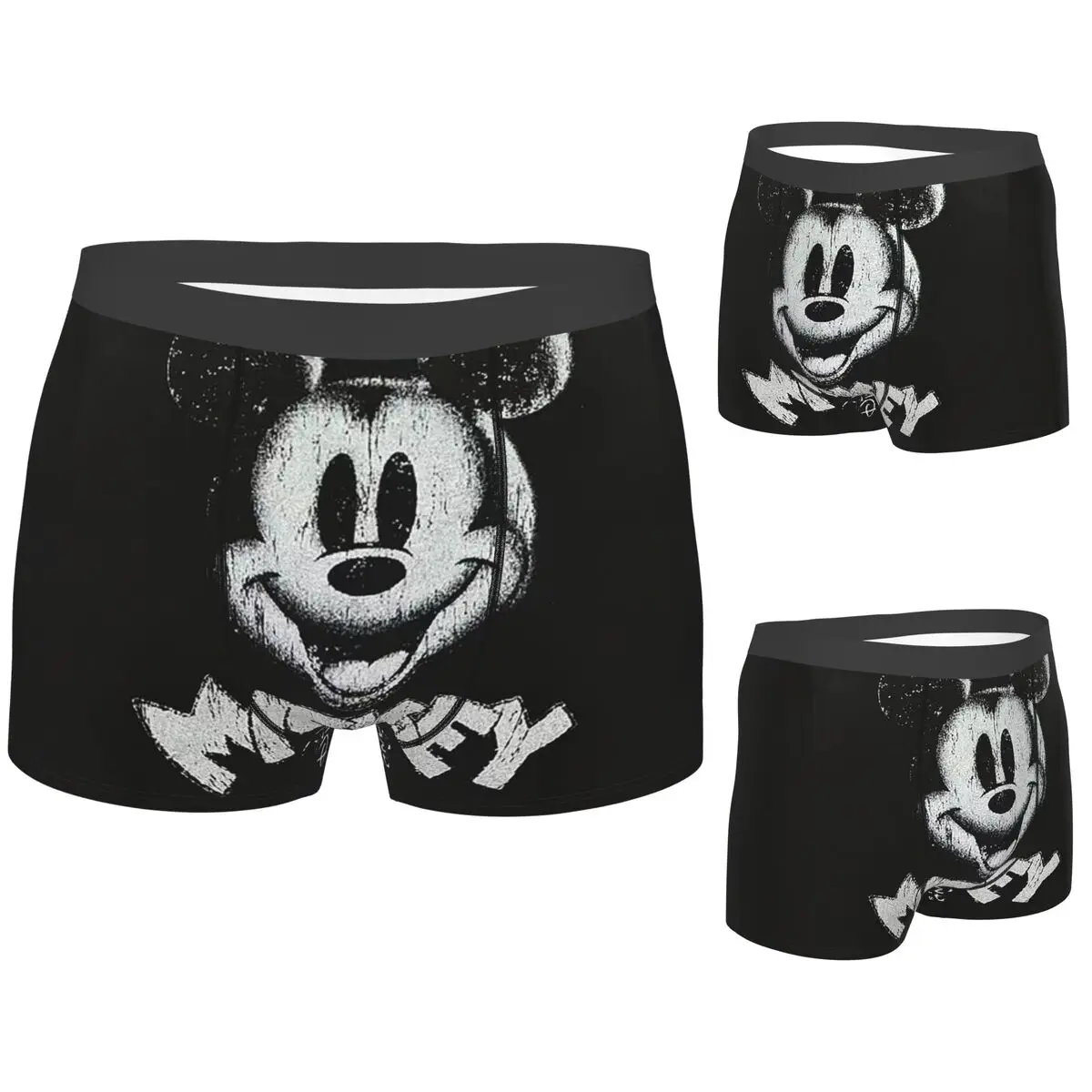 

Boxer Underpants Shorts Cartoon Mickey Mouse Panties Male Ventilate Underwear for Homme Man Boyfriend Gift