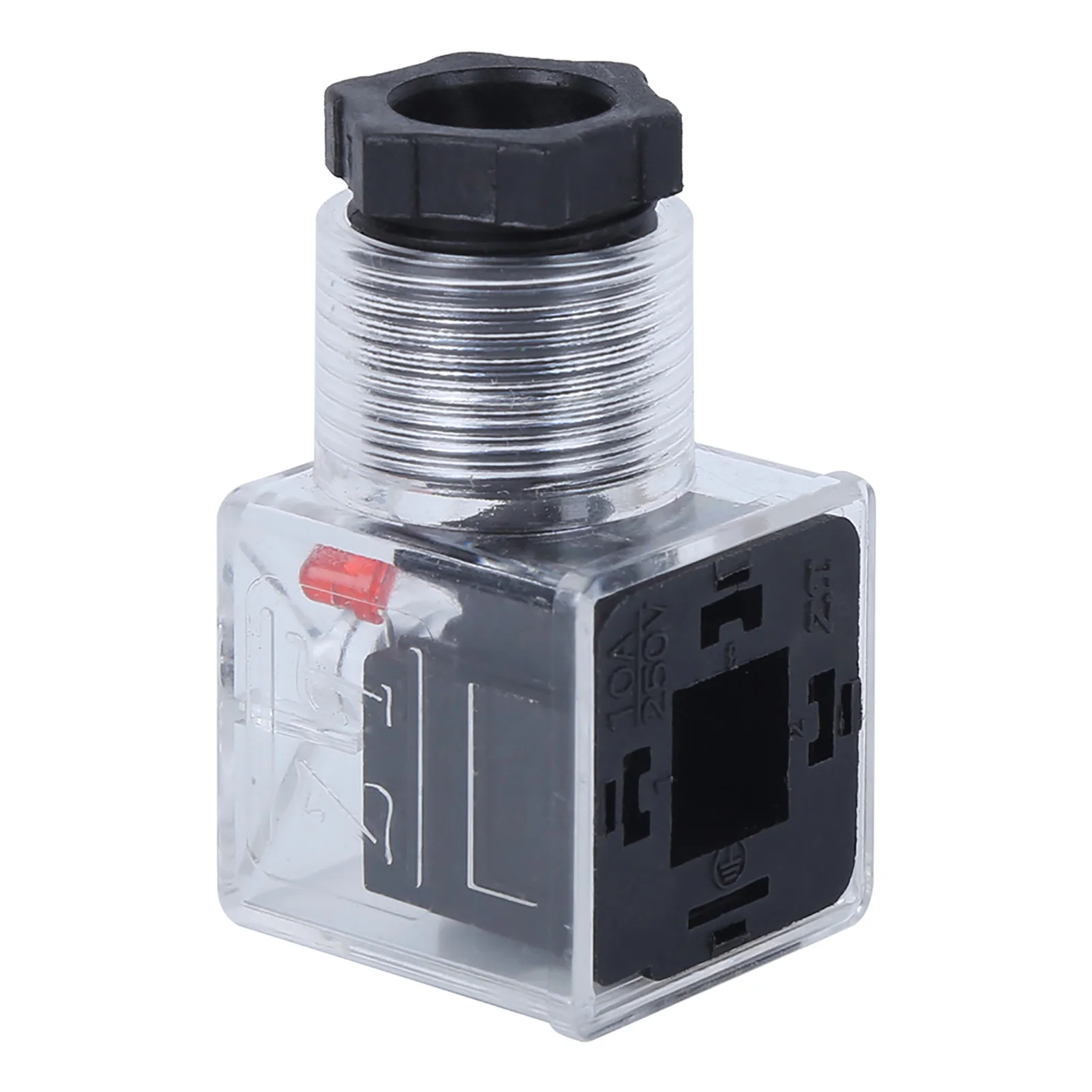 5Pcs Solenoid Coil Plug Hydraulic Solenoid Valve Transparent Voltage Universal Accessories DC24V