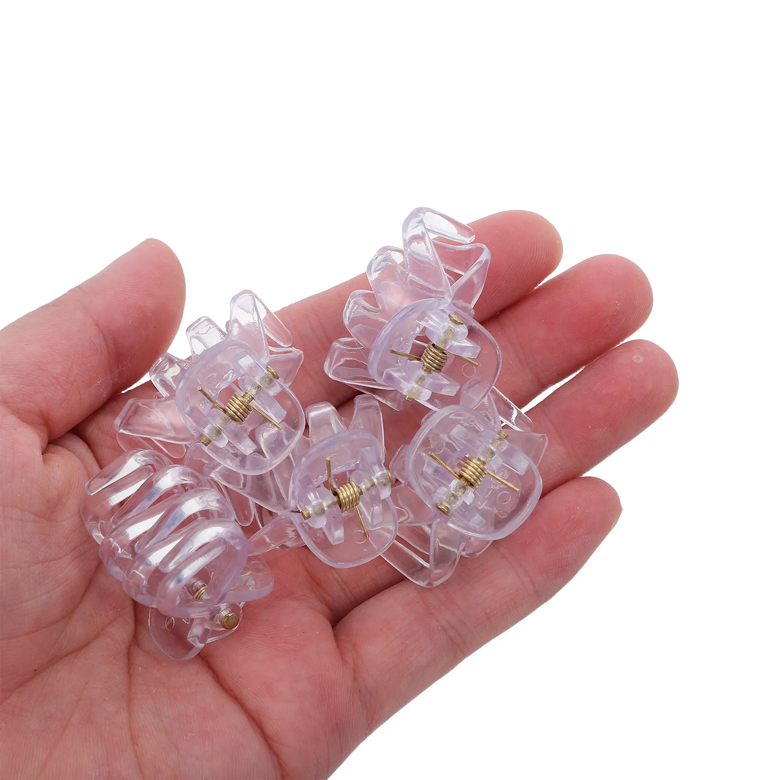 

24 шт. пластиковые заколки для волос в форме маленького осьминога, прочные, с гладкой основой, подходят для укладки волос женщин и девочек