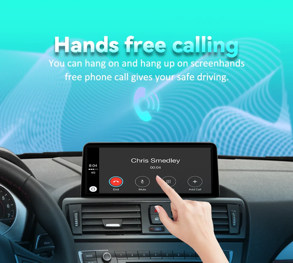 BONROAD 10.25 inch Wireless CarPlay Android Auto Airplay Autolink Mirroring Linux Audio Car Radio With Youtube For BMW 1 Series F20 F22 F23 3 Series F30 F31 F32 F33 F34 F36 GPS Navigation Multimedia Car Stereo Display Touch Screen