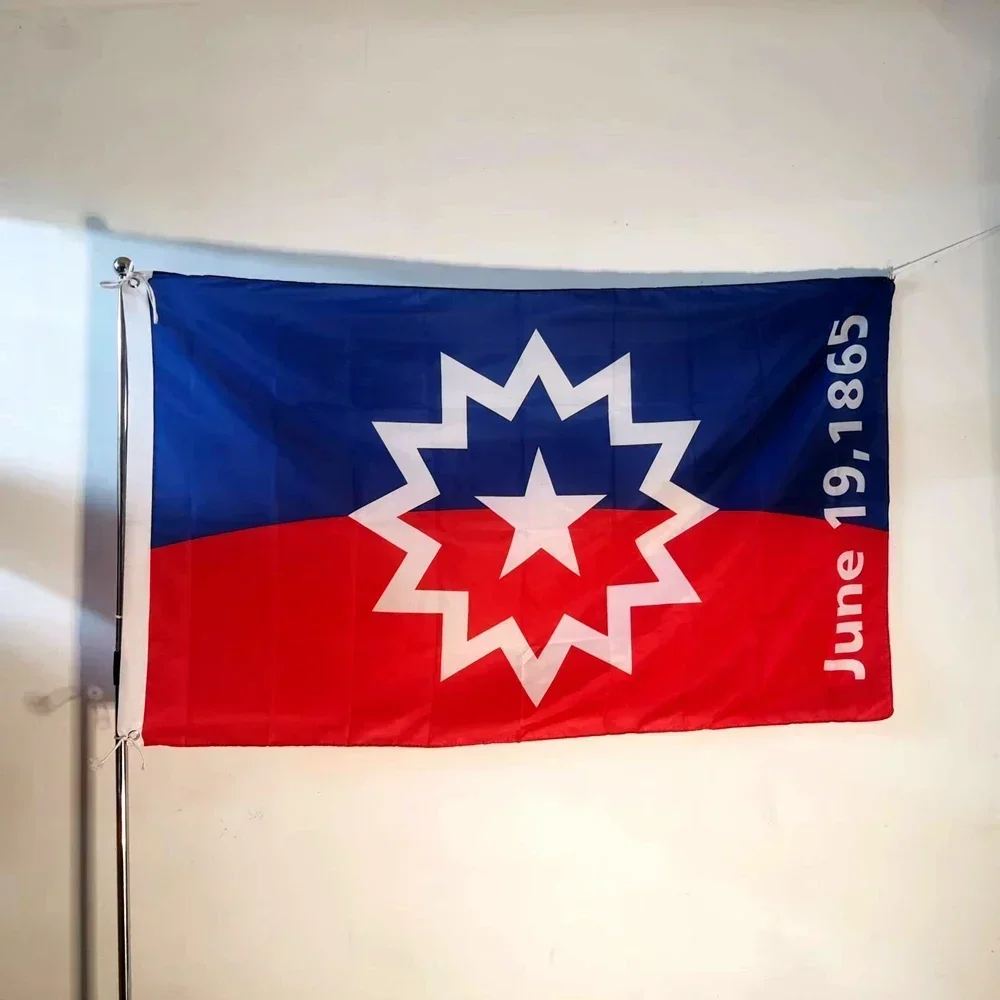 Juneteenth Flag 1865 African American Heritage Polyester Banner 2x3ft 3x5ft Outdoor Wall Yard Decor Cultural Celebration