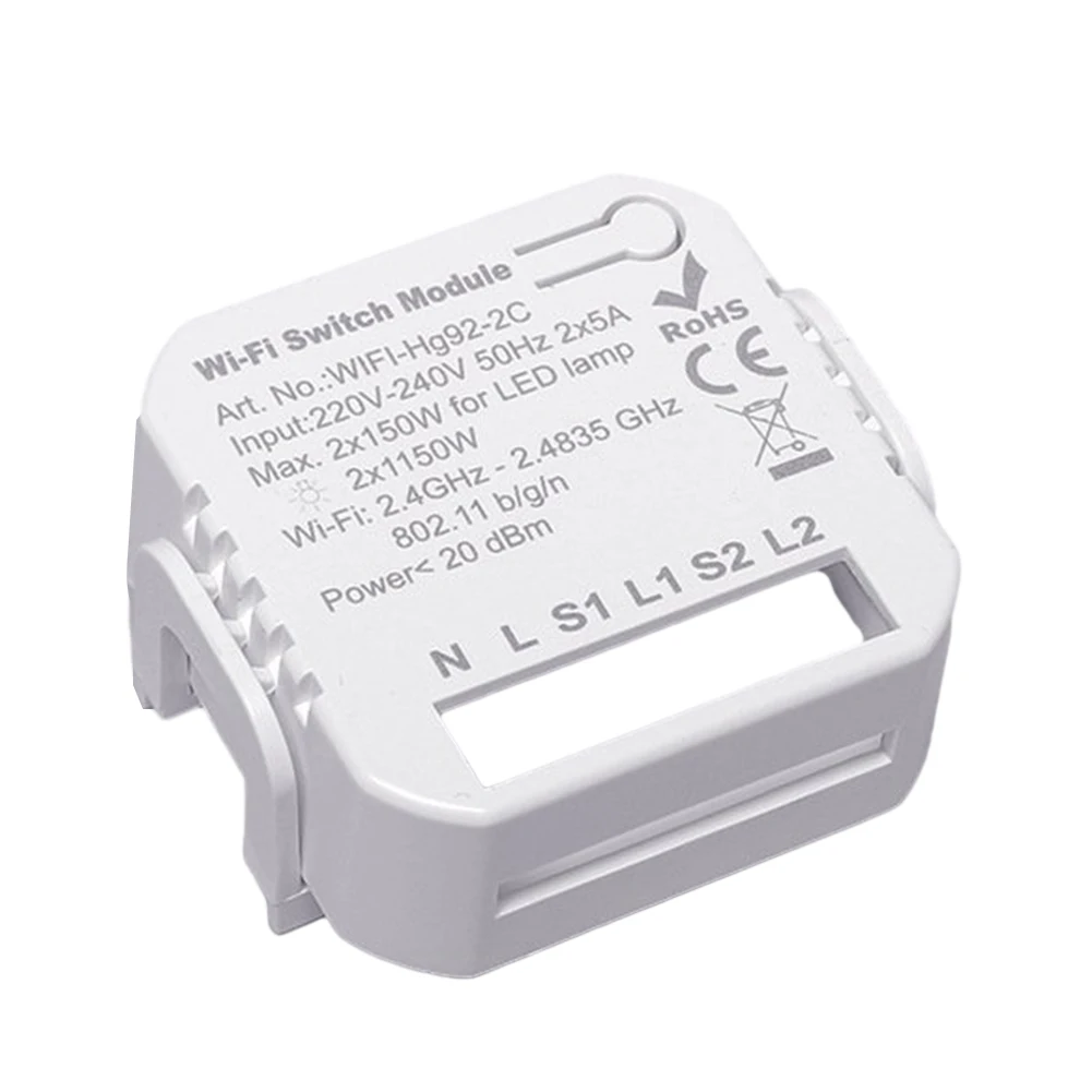 Carcasa de interruptor WIFI inteligente con Graffiti oculto para Control Dual y convertidor, carcasa de disyuntor, 50x45x20mm, 40x40x20mm