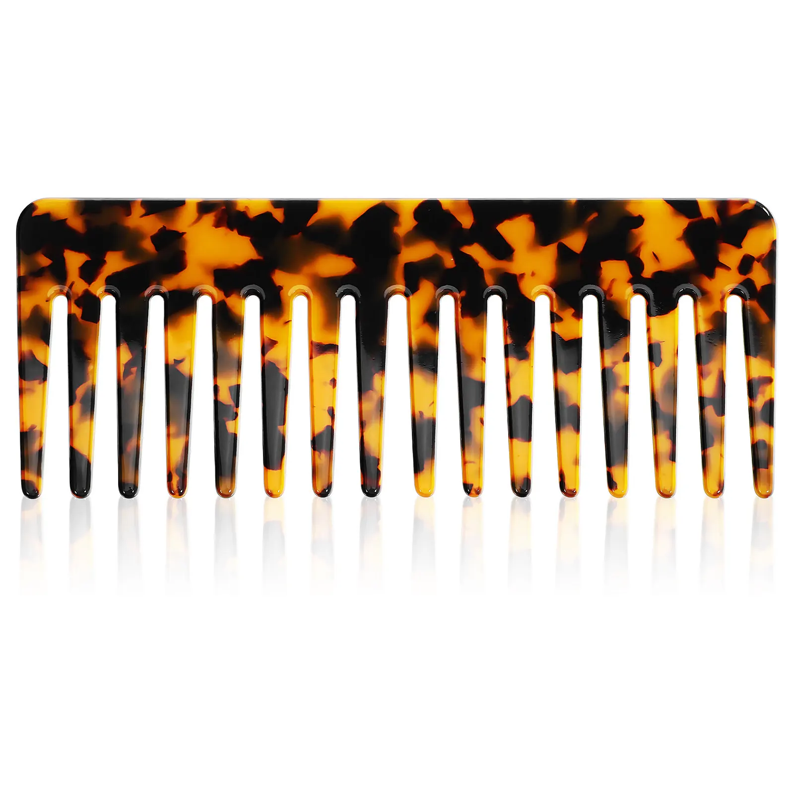 

Premium Acetate Anti-Static Hair Comb Stylish Fashion Grooming Accessory for Women Men Wide Tooth Detangler Comb for Curls Wet