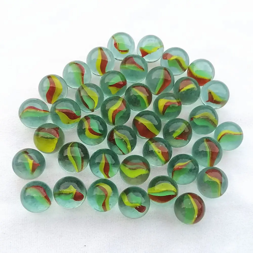 Pinball Machine Round Marble Beads 16MM Glass Ball Bouncing Ball Pat Toys Glass Ball Solid Marble Glass Marbles Glass Beads