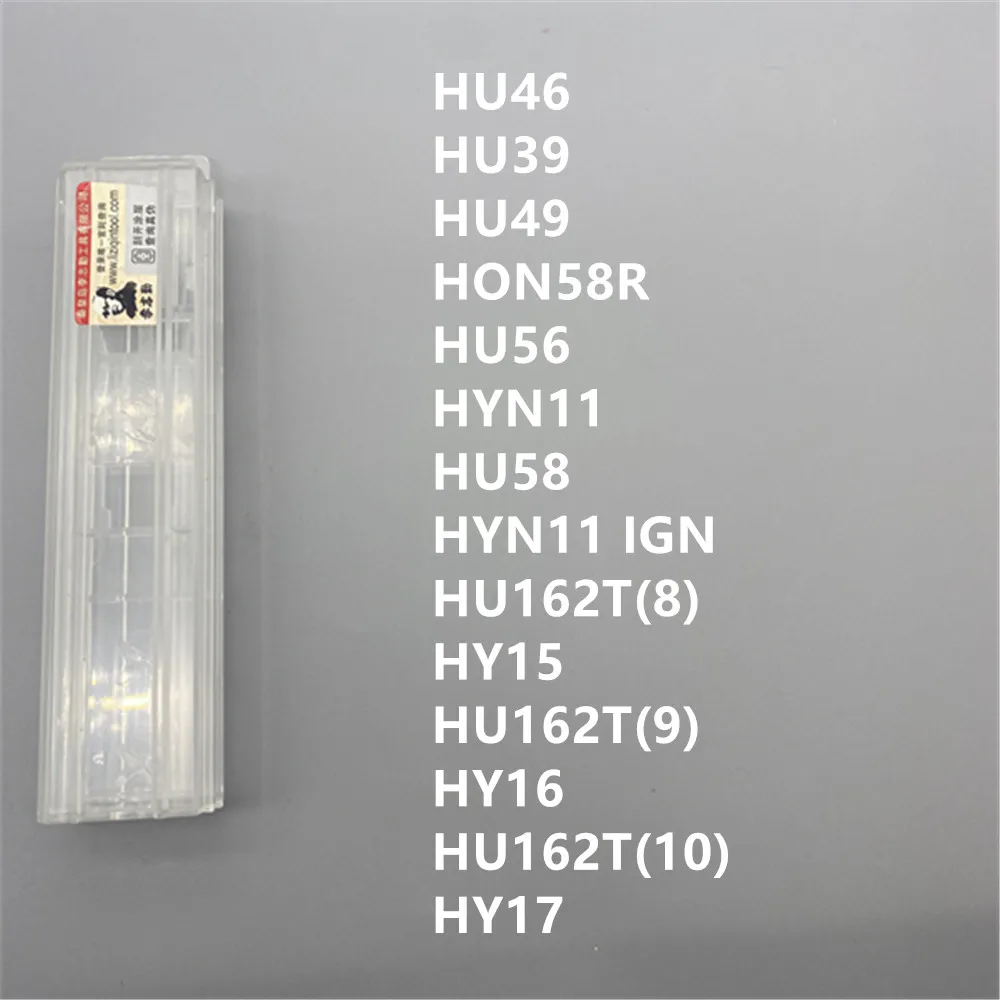 ¡Nuevo! Herramienta Lishi 2 en 1 HU39 HU46 HU49 HU56 HU58 HU162T(8) HU162T(9) HU162T(10) HON58R HYN11 HY15 HY16 HY17 Herramienta de Cerrajería