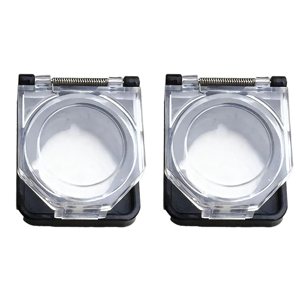 For Server Units 22mm Switch Cover Push Button Protective Cover Clear And Black Design Installation Without Tools