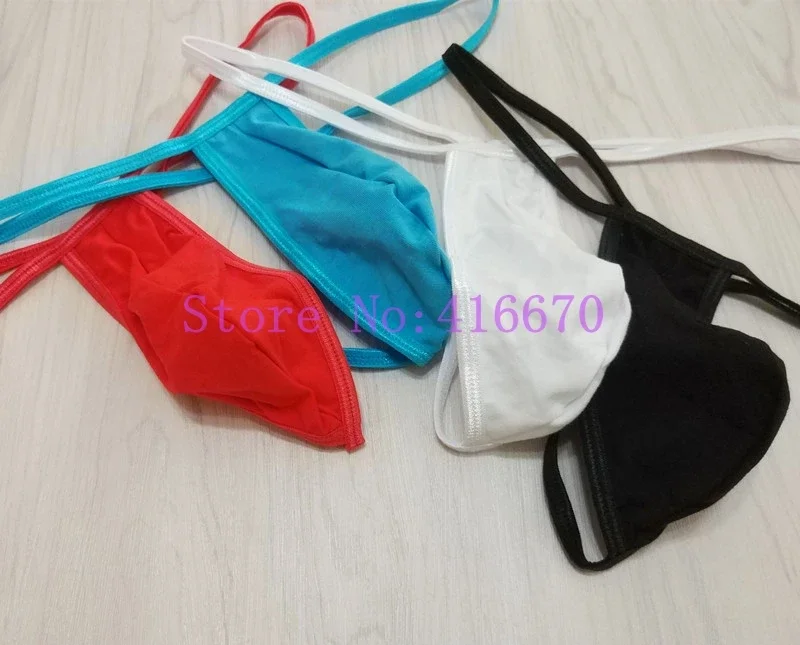 Mens Bluge Cock Penis Pouch Thongs and G Strings Cotton Panties Low Waist Sexy Jockstraps Gay Underwear Lingerie For Man