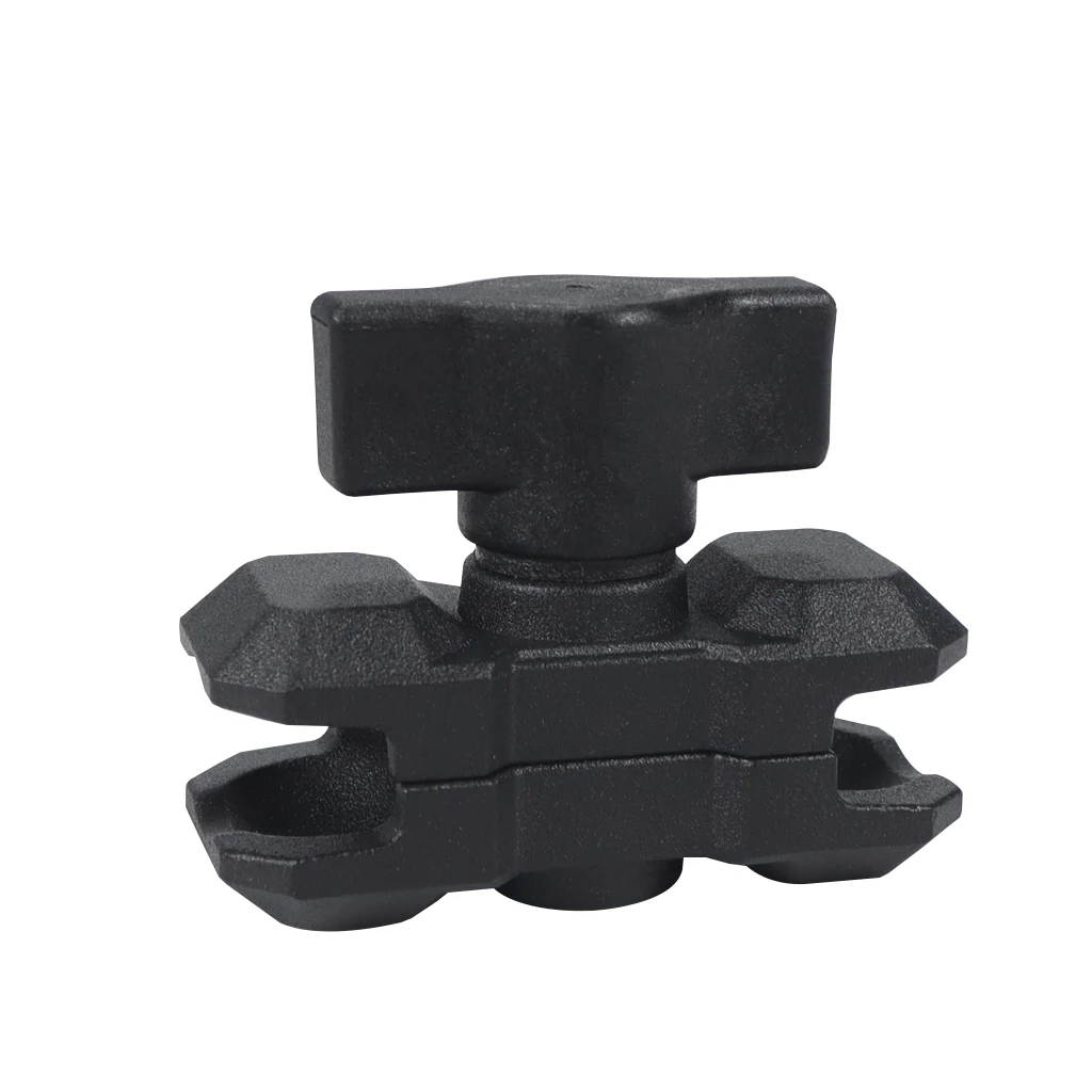 Doppelsteckdose Verlängerungsarm 1-Zoll-Kugelkopf Basisadapter Metall für Ram Mount für GoPro Kamera Fahrrad Motorrad Halterung Halter – Detail 3