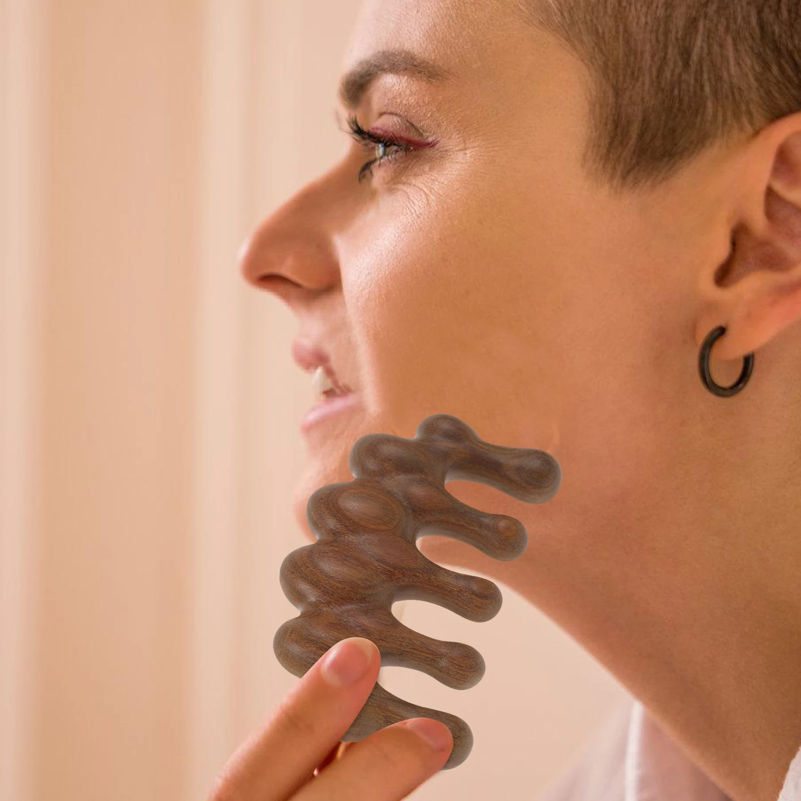 

Расческа из сандалового дерева Гуаша с широкими зубьями для массажа головы, ухода за кожей головы, антистатическая, для точечного массажа, улучшения кровообращения волос