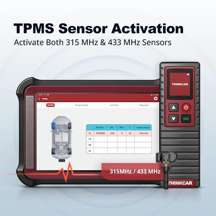 THINKCAR T-Wand 200 TPMS tools Universal TPMS tool activate OE 315/433MHz sensors work with THINKDIAG THINKTOOL THINKTOOL series