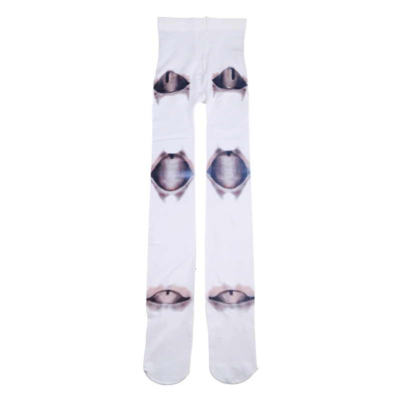 Frauen Harajuku Neuheit Lolita Strumpfhosen Japanische Gothic Anime Jointed für Puppe Stil Tattoo 3D Druck Strumpfhosen Cosplay Stoc