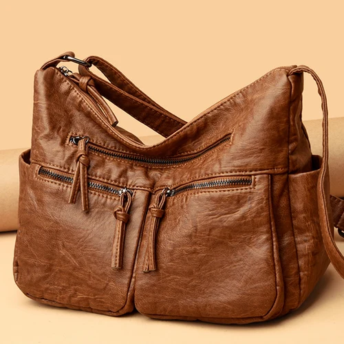 Bolsos de lujo de cuero de alta calidad, bolsos de mujer, bolsos de hombro tipo bandolera de diseñador para mujer, nueva Bolsa femenina, bolso principal 2024