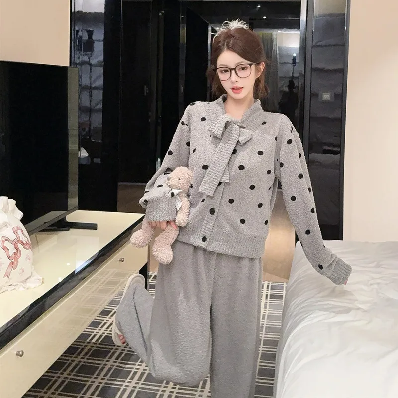 

Pajama Sets Pregnant Woman Fall Rayon Floral Printed Short Sleeve Lace Trim Capris Breathable Loungewear Soft Light Comfortable