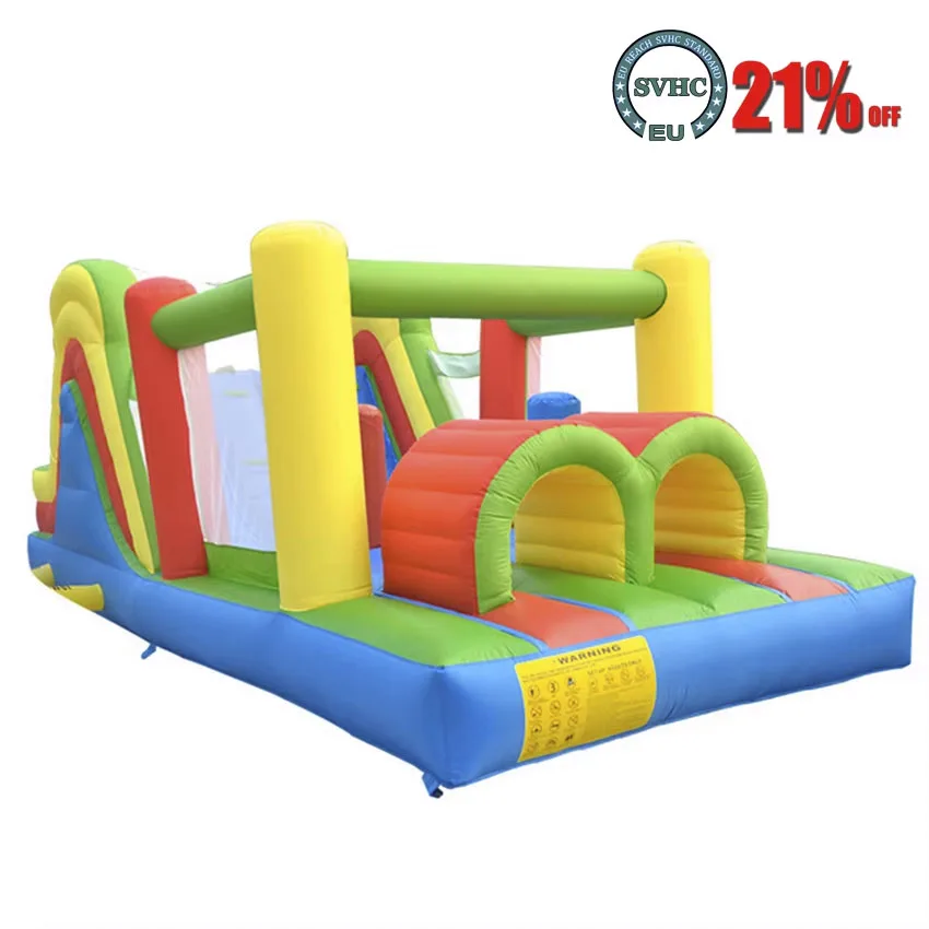 Inflatable Obstacle Bounce House 6.5*2.8*2.4m Home Use Jumping Castle Funny Kids PVC Inflatable Games Toys Party Play Castle