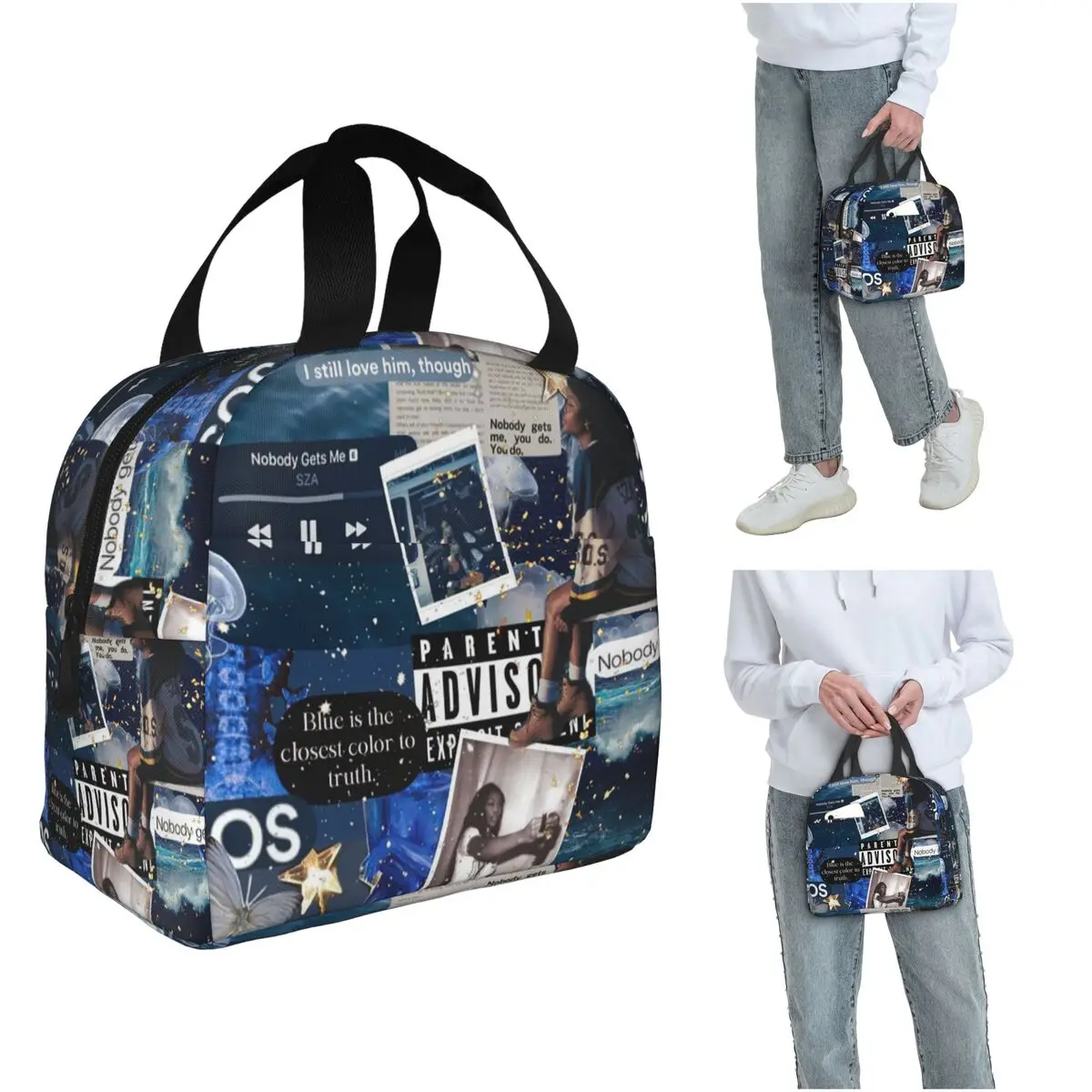 

SZA Song Singer Insulated Lunch Bag for Women Office Cooler Thermal Food Box Tote Leakproof Lunch Boxes Container