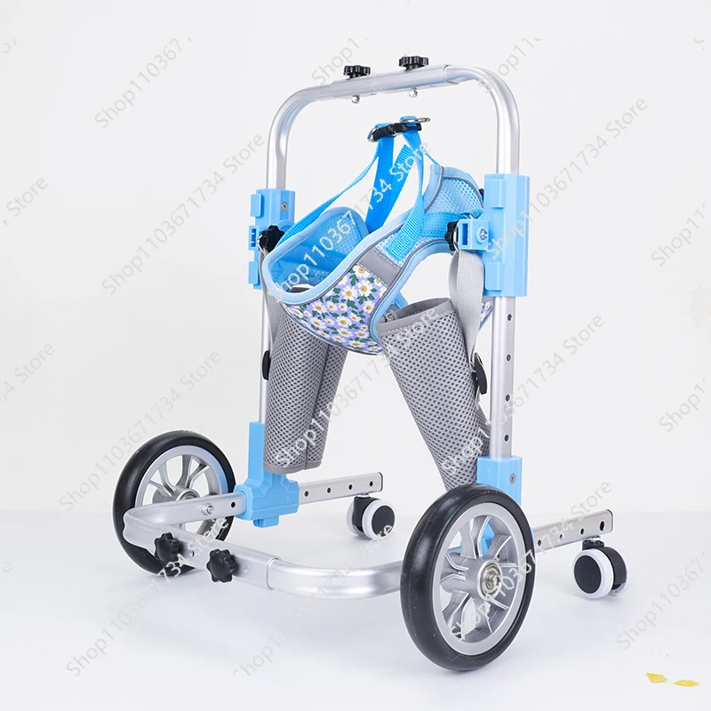 

Forelimb Paralysis Rehabilitation Dog Pet Small Four-wheel Wheelchair Transportation Simple and Light Walking Aid Auxiliary Car