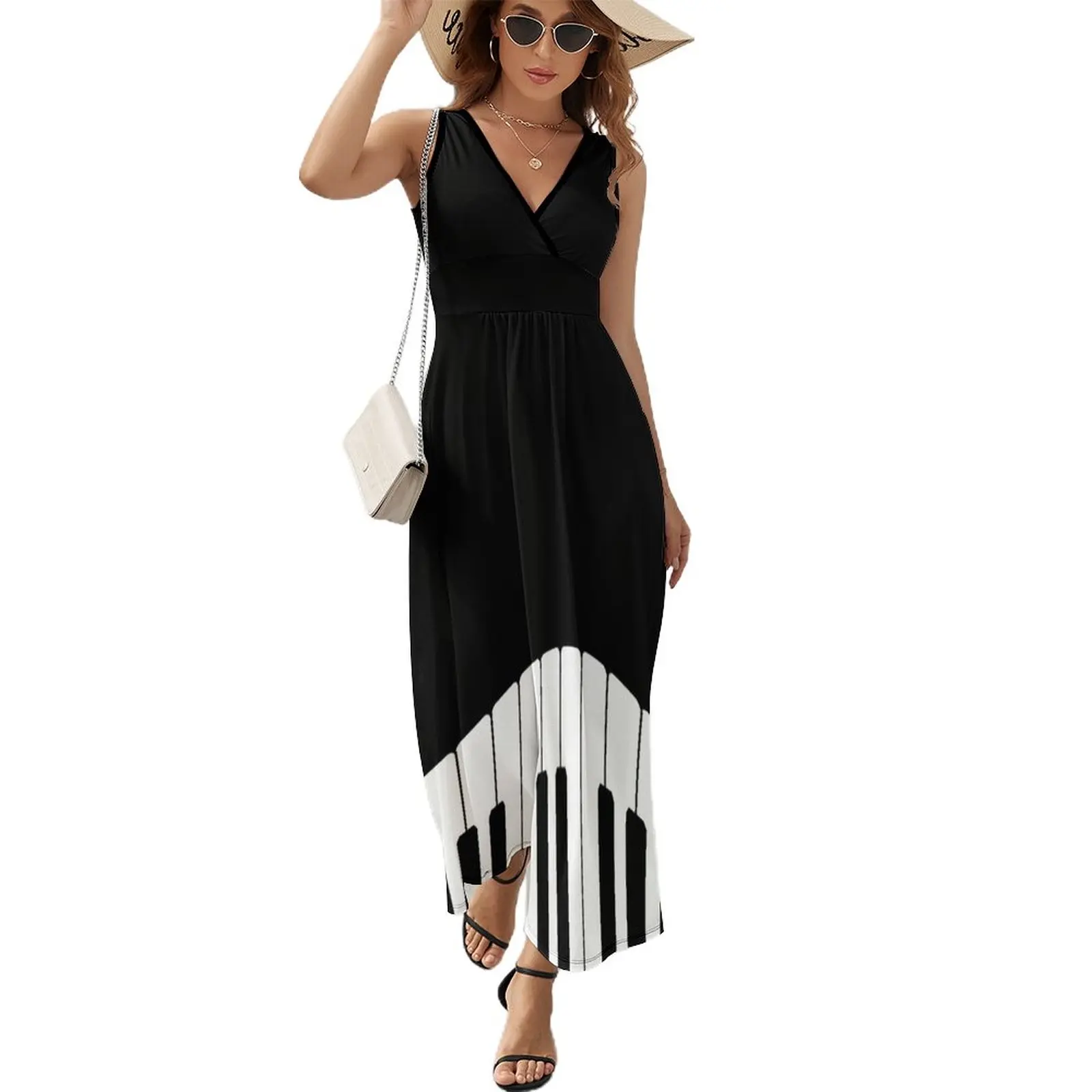 

Piano Sleeveless Dress long sleeve dresses elegant chic women dresses promotion