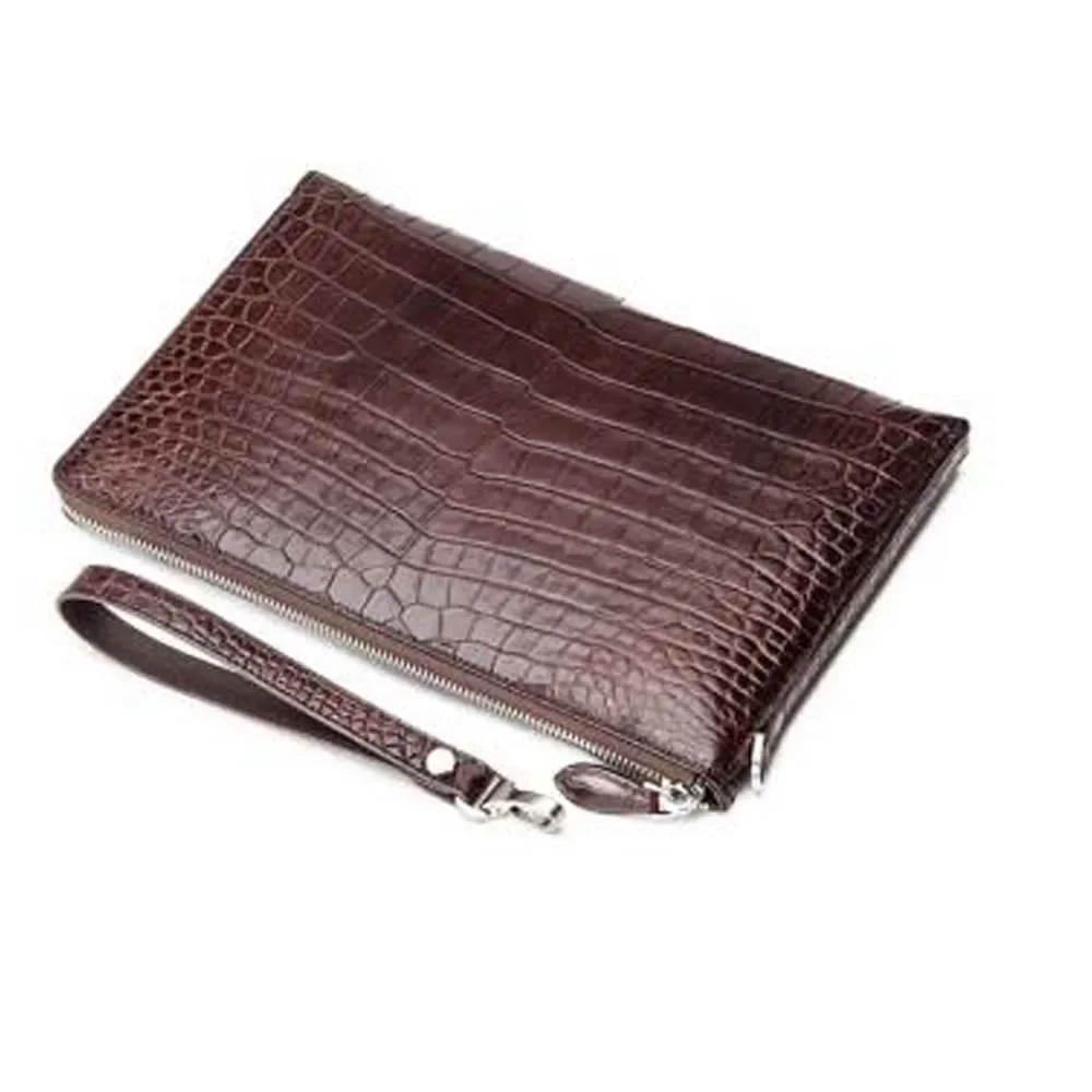 

menggeka male crocodile bag No stitching men envelope bag business male Cross section