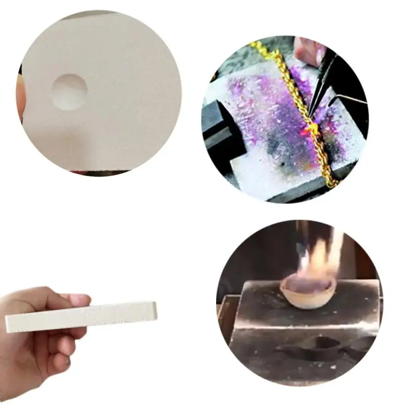 Quartz Melting Crucible Welding Melting Casting Kit Insulating Fire Brick Honeycomb Ceramic Soldering Board for Jewelry Making