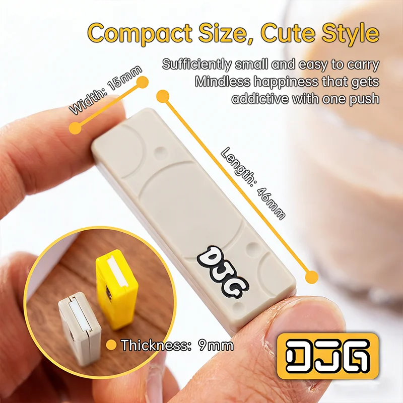 DJG EDC Jump Dual-track Fidget Slider PEI PEEK Fidget Toys For Adults Sensory Novelty Toy Push Slider Anxiety Relief Gadgets