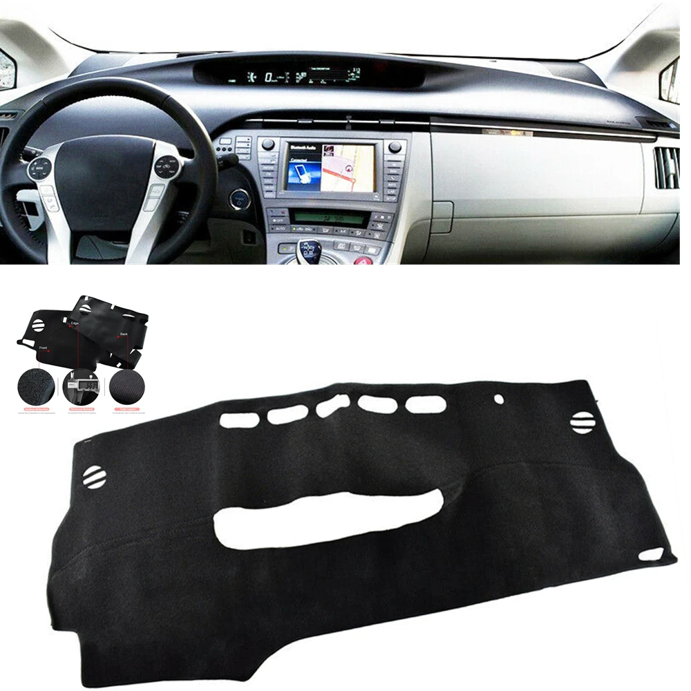 Dash Board Dashboard Cover Dashmat Sun Shade Carpet Pad Heat Proof Mat Shield Sunshade Strip For Toyota Prius 2010-2015