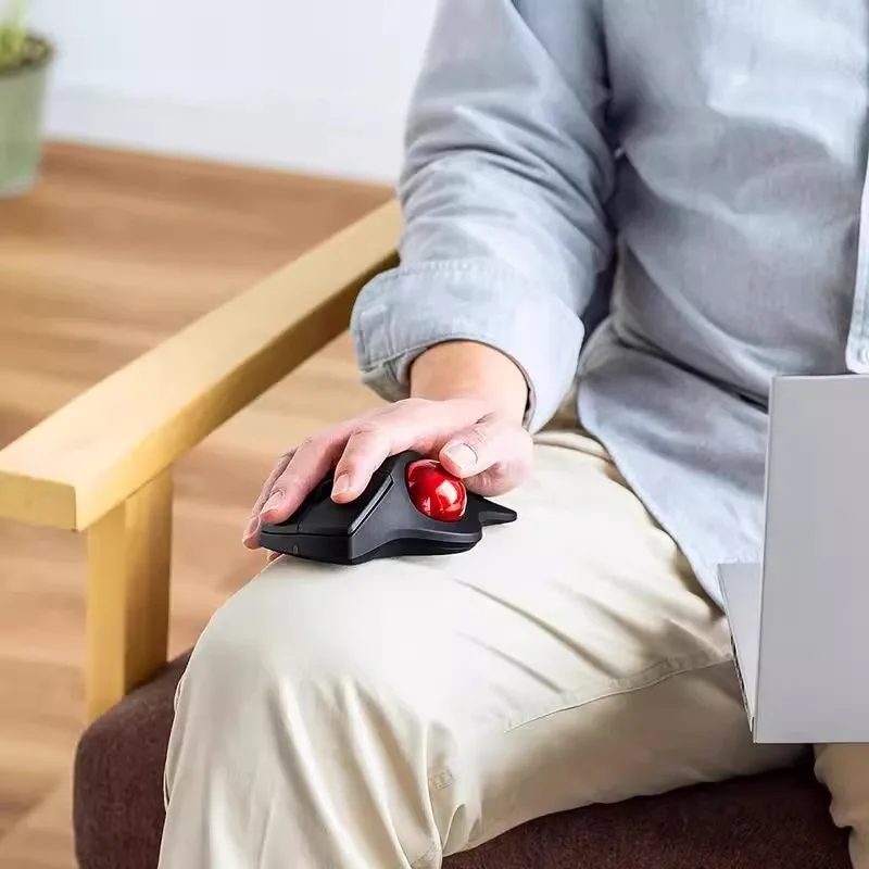 Trackball Mouse Bluetooth USB Computer Office Ergonomics Professional Drawing CAD Precision PS