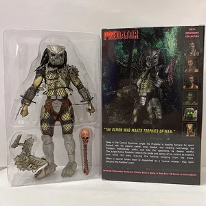 Aliens gegen Predator Jungle Demon Hunter Unmasked Action Figur Masked, 30 -jähriges Jubiläumsmodellspielzeug, Desktop -Dekoration 8 Hauptverkäufe nach Predator - №1
