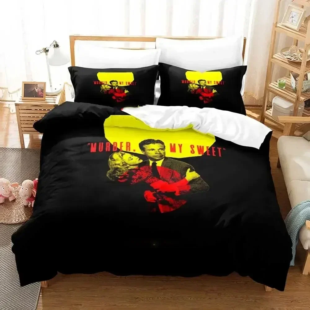 3D Print Movie Murder My Sweet Bedding Set Single Twin Double Queen King Cal King Size Bed Linen Set