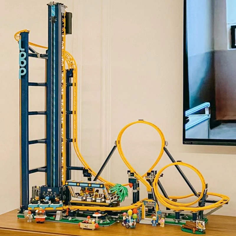 3756 PCS Loop Coaster Building Block Mattoni Montagne russe Parco divertimenti Giocattolo per compleanno Natale Regalo per bambini Compatibile 10303
