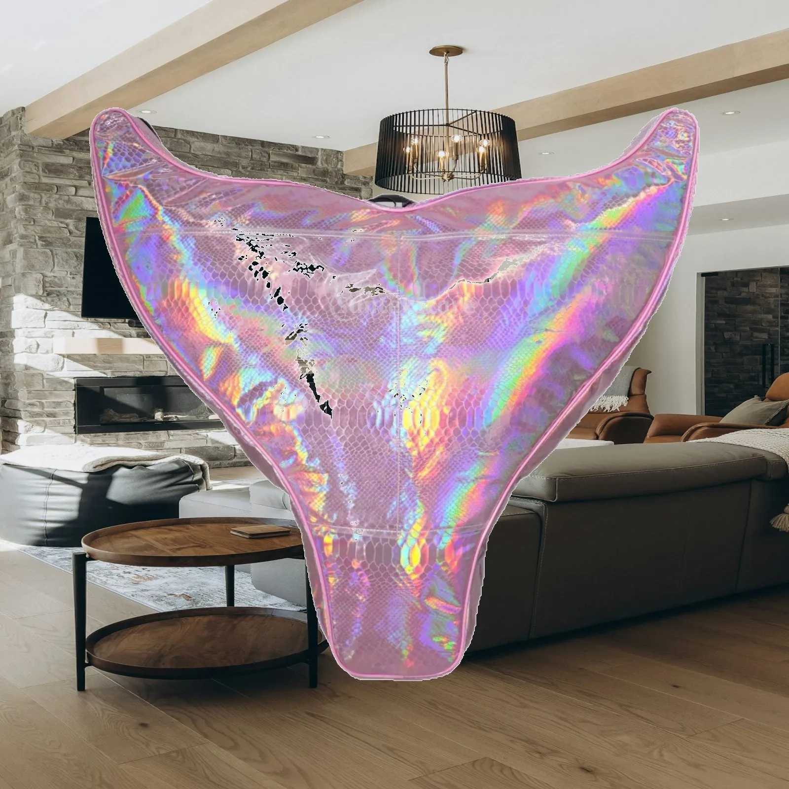 Dive Fin Bag Holographic Mermaid Tail Bag Water-Resistant for Freedivers, Divers