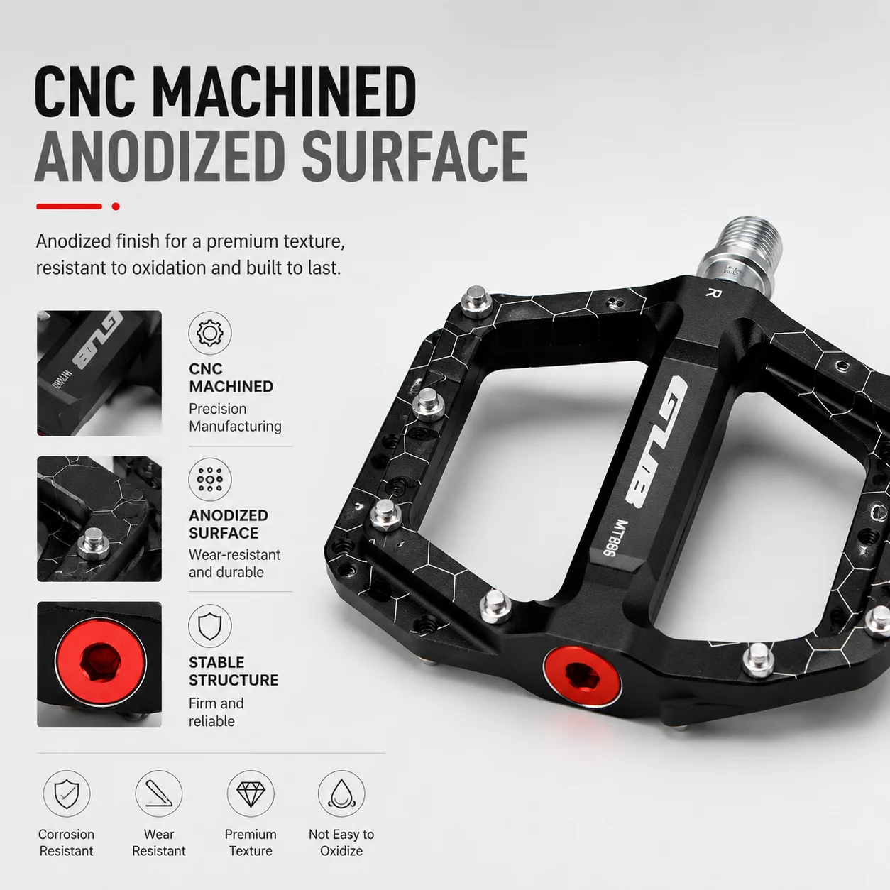 MTB 자전거 페달 알루미늄 합금 대형 플랫폼 플랫 베 - Pedal Platform Flat 리뷰 및 가격