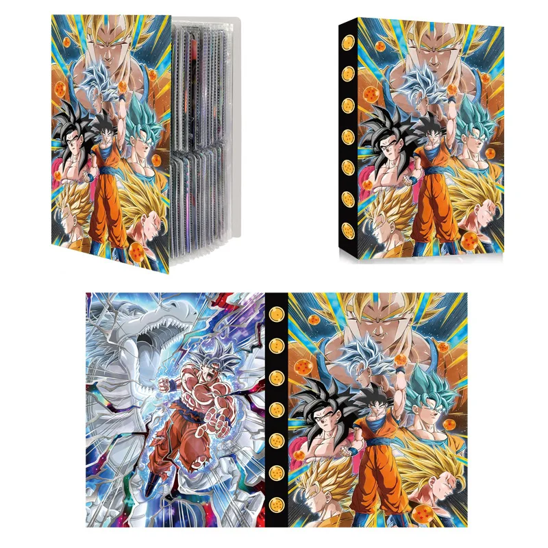 Dragon Ball ONE PIECE Demon Slayer 240 Card Album Binder Book Map Letter Folder Binder Game Card Collection Folder Monkey DLuffy