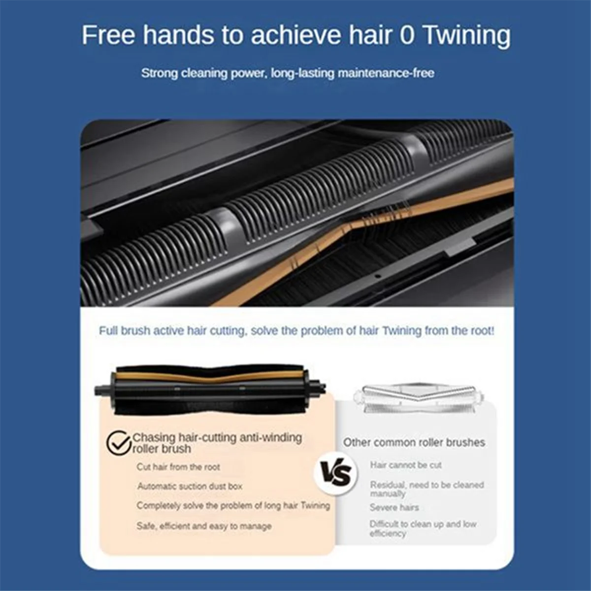 Per Dreame X30/X40 Ultra/L10s Pro Ultra Heat/L10s/L20/L40 Ultra/S20Pro Taglio Capelli Anti Groviglio Tricut Spazzola Parte Vuoto