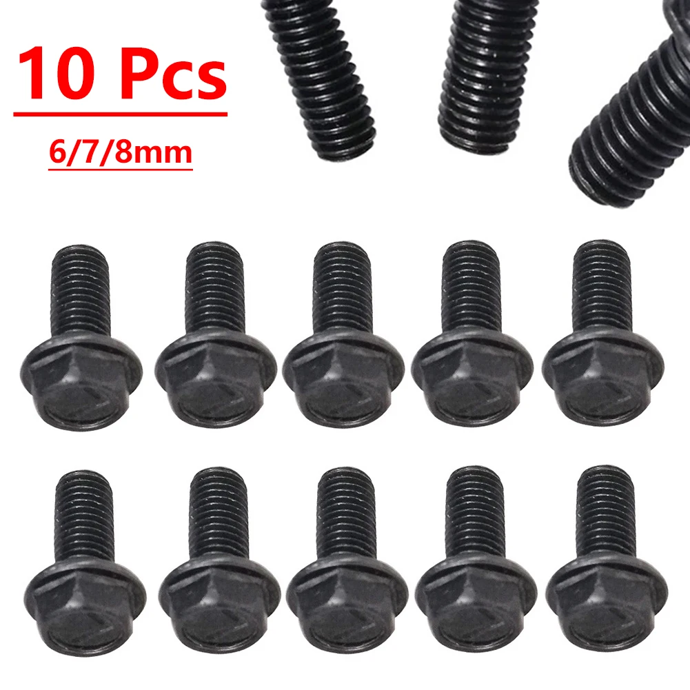 Parts Screw For Cutting Machine 10pcs Accessories Carbon Steel Galvanized Hex Flange Saw Blade Screw High Quality