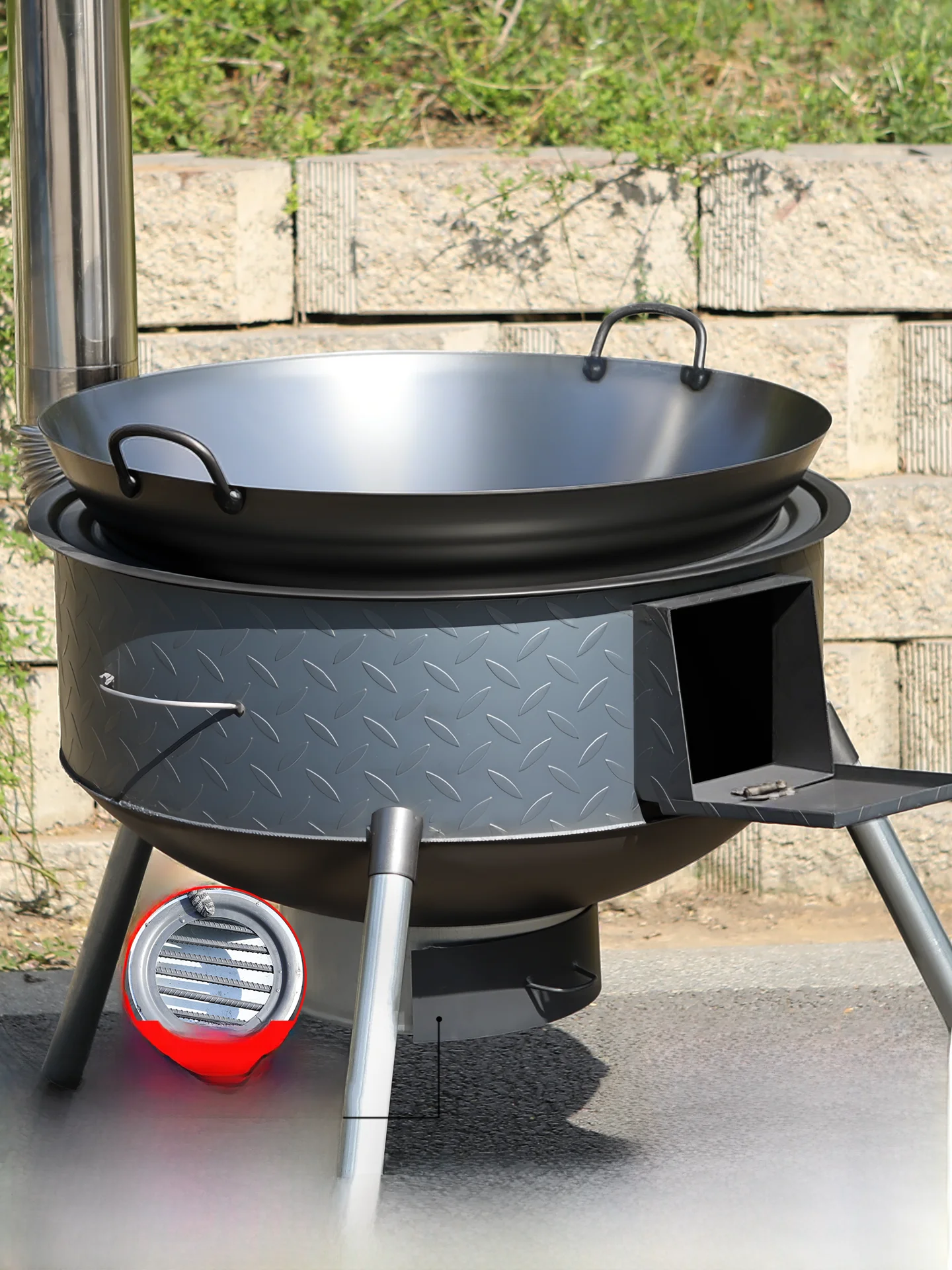 rechaud-de-camping-portable-d'exterieur-style-ancien-a-bois-pour-pot-en-fer-foyer-domestique-equipement-de-pique-nique-et-barbecue-leger-et-pliable