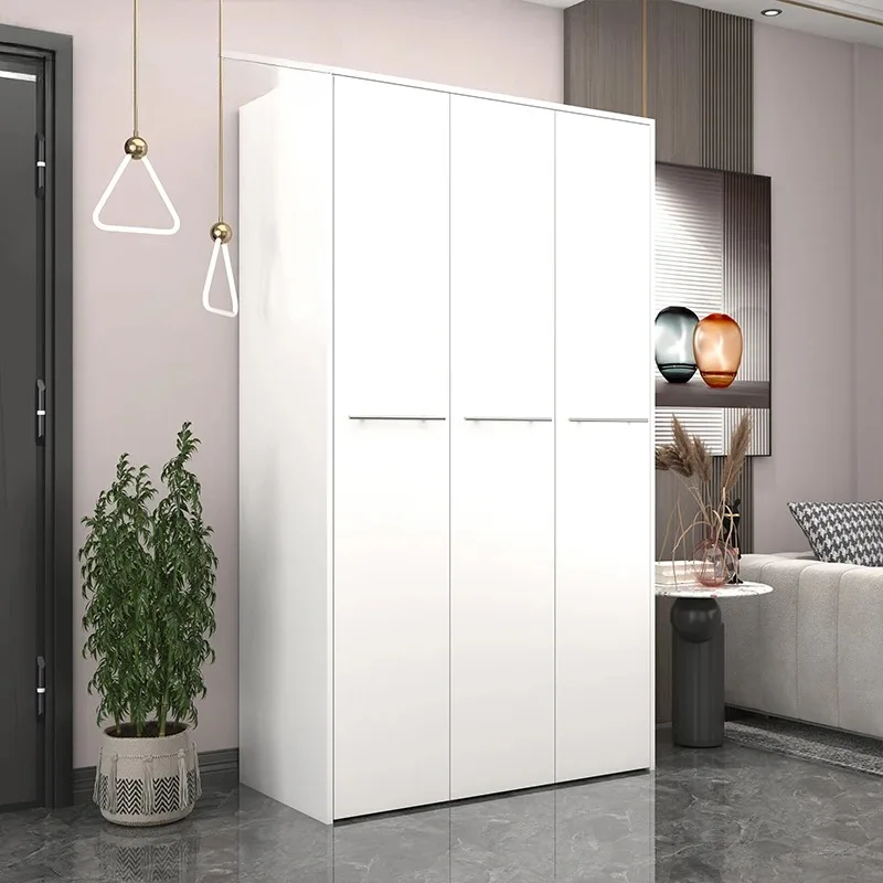 Modern simple door pull-out shoe cabinet, invisible staircase storage cabinet, household dustproof storage cabinet