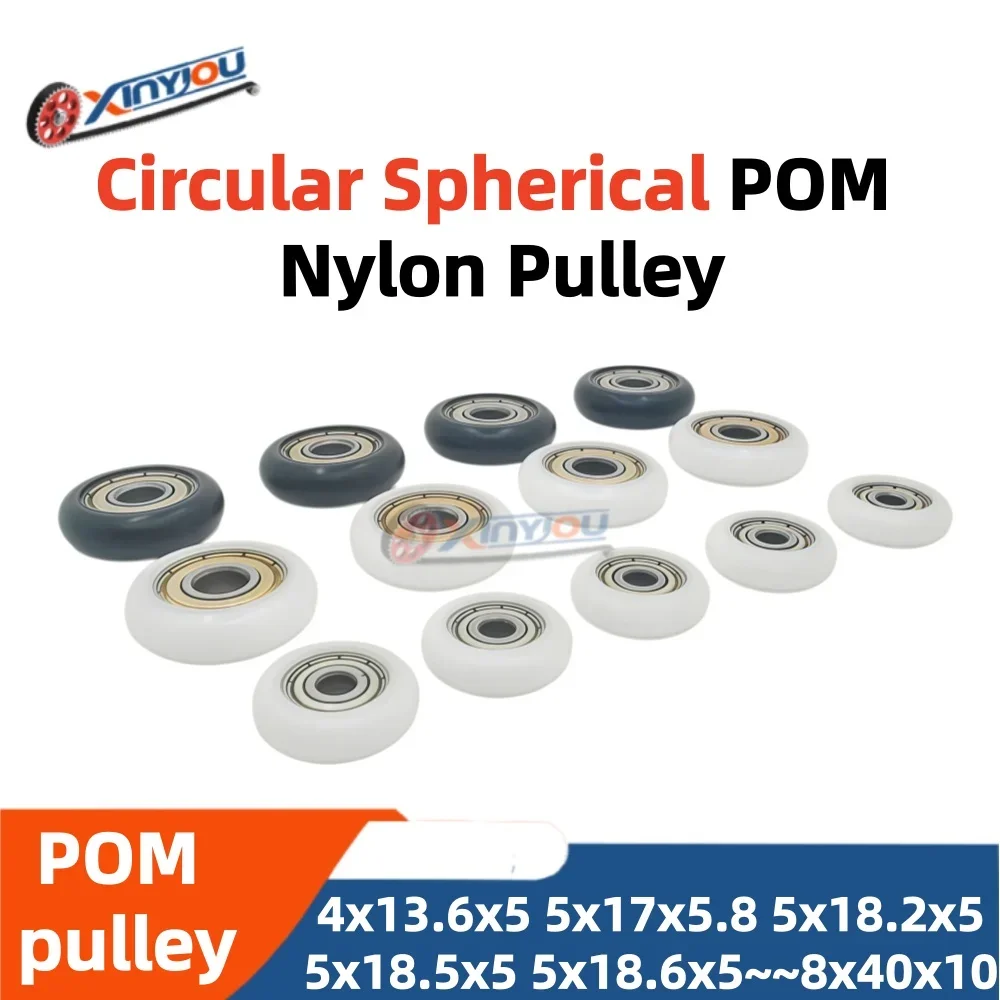 High Quality CNC 3D Printer Spherical POM Nylon Coated Wheel Bearing Various Models and Sizes 608ZZ 625ZZ for Aluminum Extrusion