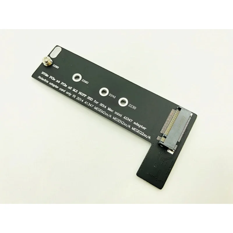 M key NVMe M2 SSD to For Apply Mac Mini 2014 A1347 MEGEN2 MEGEM2 MEGEQ2 Adapter Raiser PCI express NGFF 760P 600P Riser Card