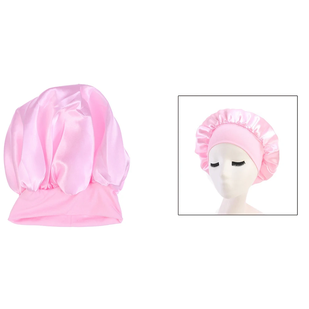 High Elastic Headband Satin Sleep Bonnet Sleeping Wide Side Broadside Miss